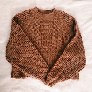 cropped turtleneck sweater